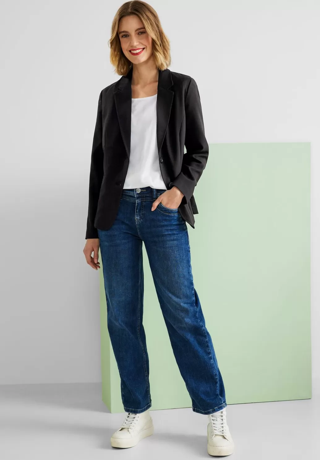 Street One Twill Blazer In Unifarbe^Damen Klassische Blazer