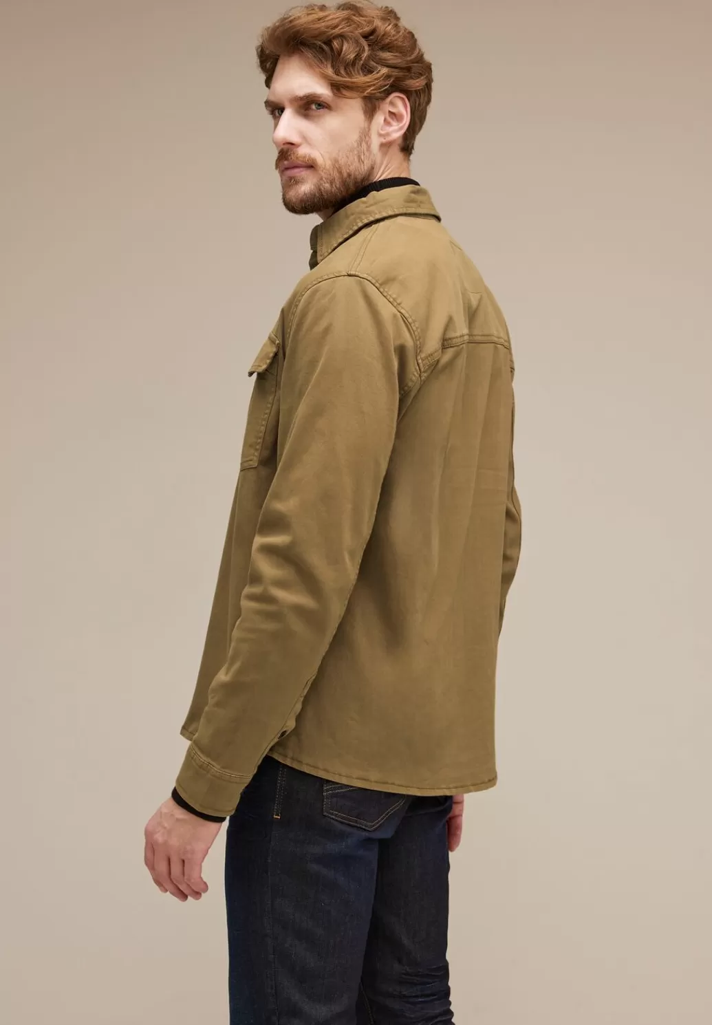 Street One Twill Overshirt^Herren Hemden