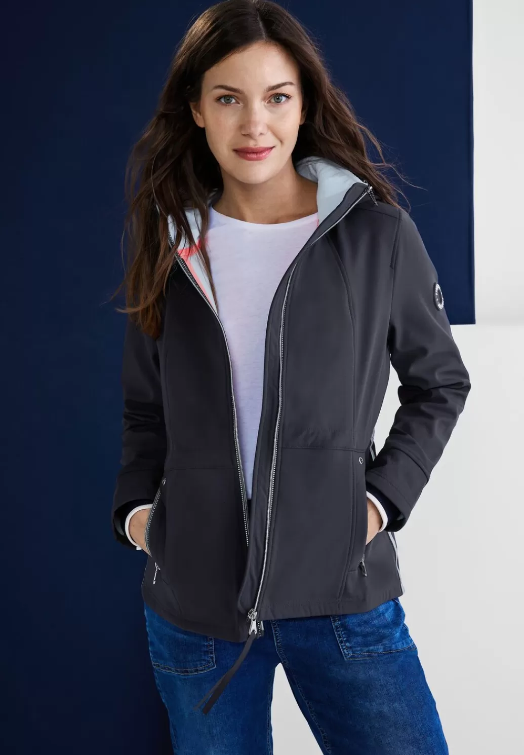 Street One Unifarbene Softshelljacke^Damen Jacken