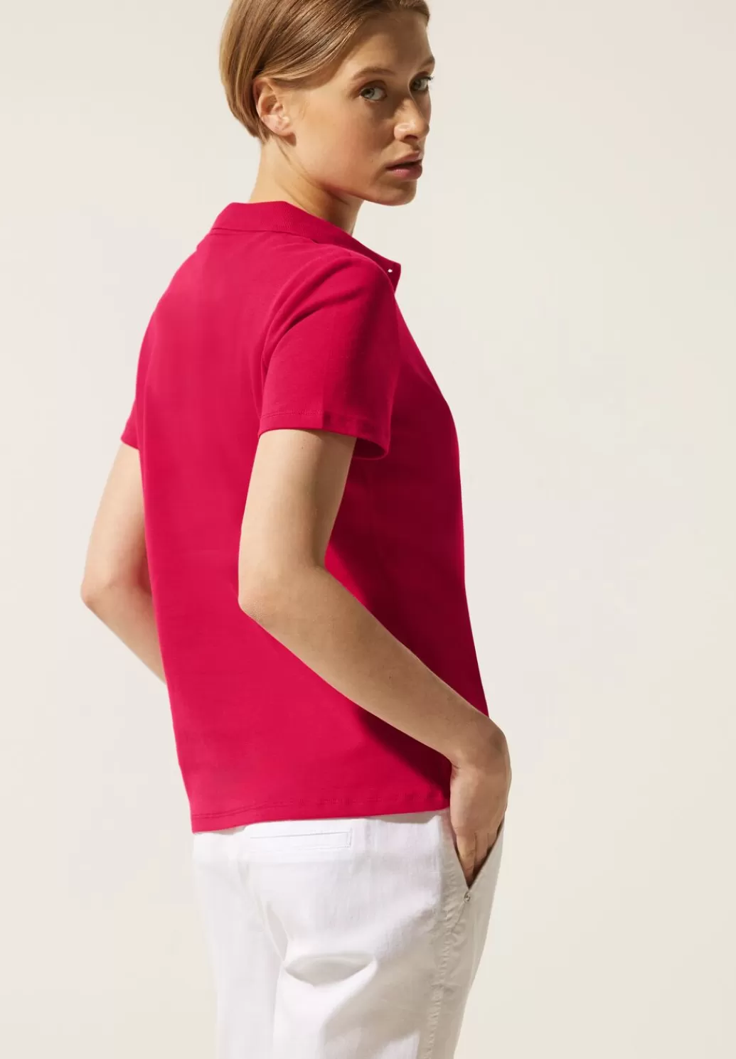 Street One Unifarbenes Poloshirt^Damen Shirts