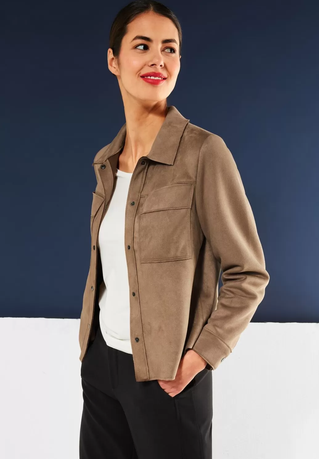 Street One Veloursjacke In Unifarbe^Damen Jacken