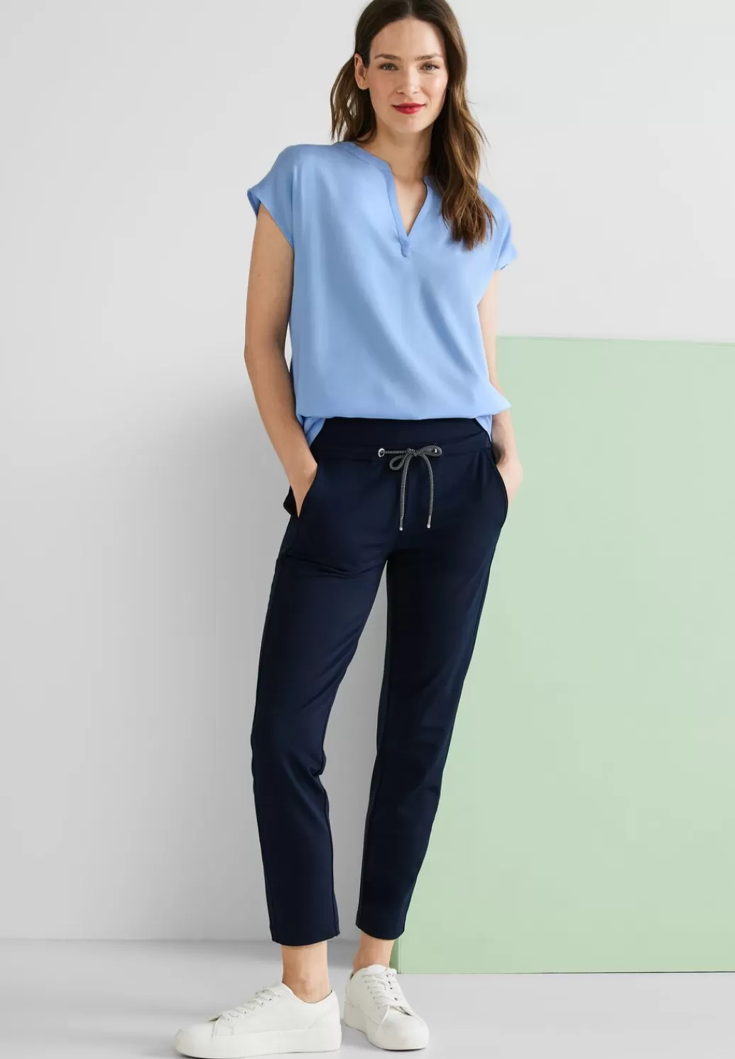 Street One Viskose Long Blusenshirt^Damen Kurzarm Blusen