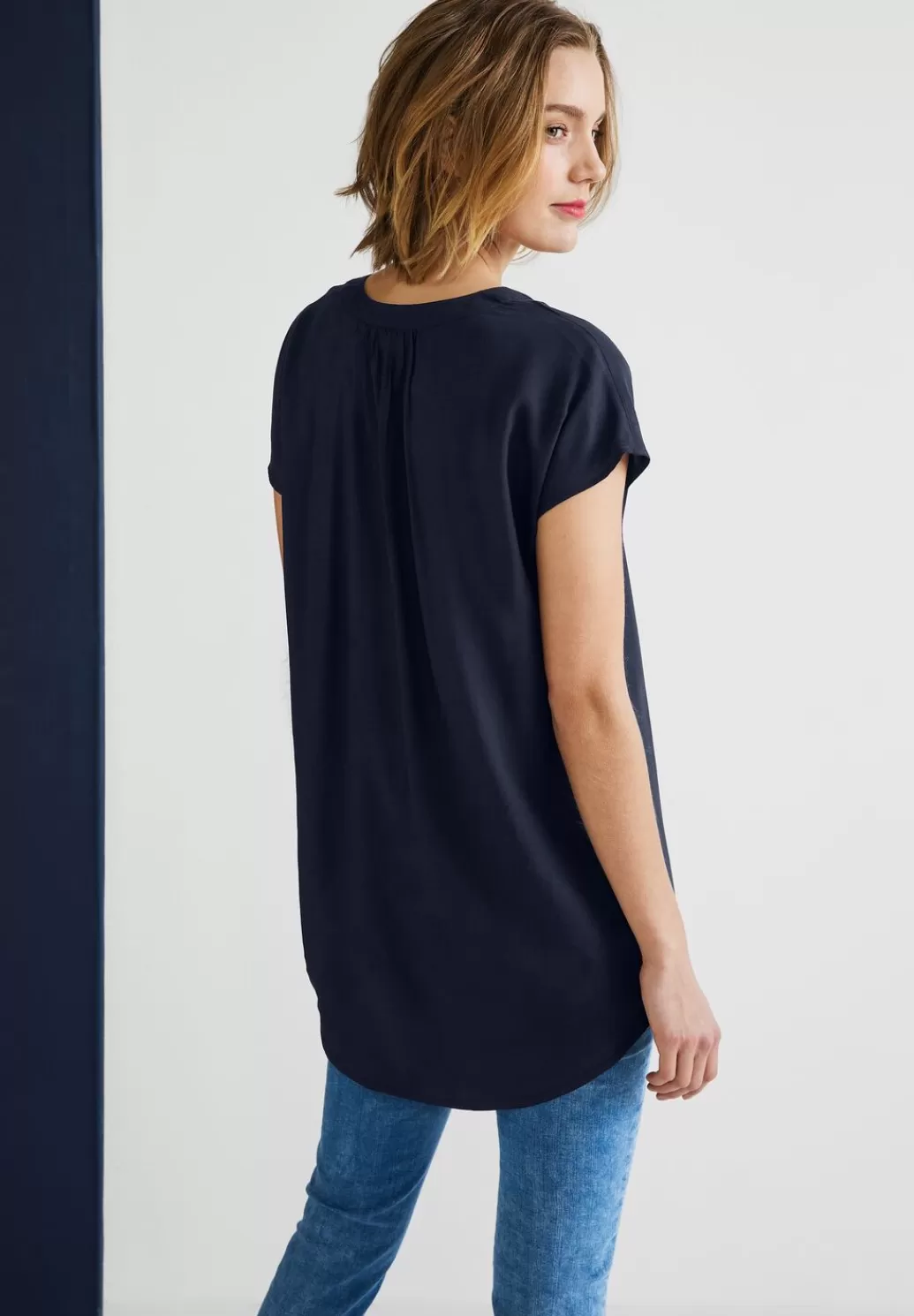 Street One Viskose Long Blusenshirt^Damen Kurzarm Blusen