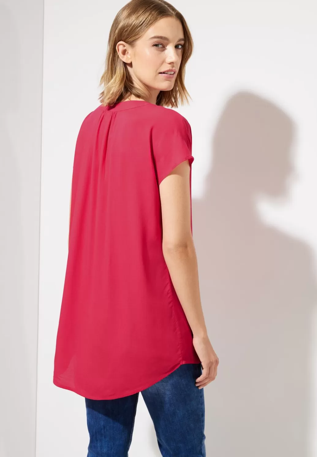 Street One Viskose Long Blusenshirt^Damen Kurzarm Blusen