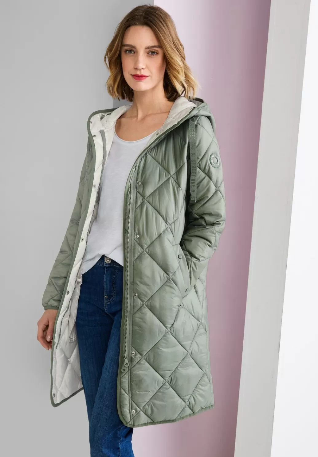 Street One Voluminose Stepp-Longjacke^Damen Jacken