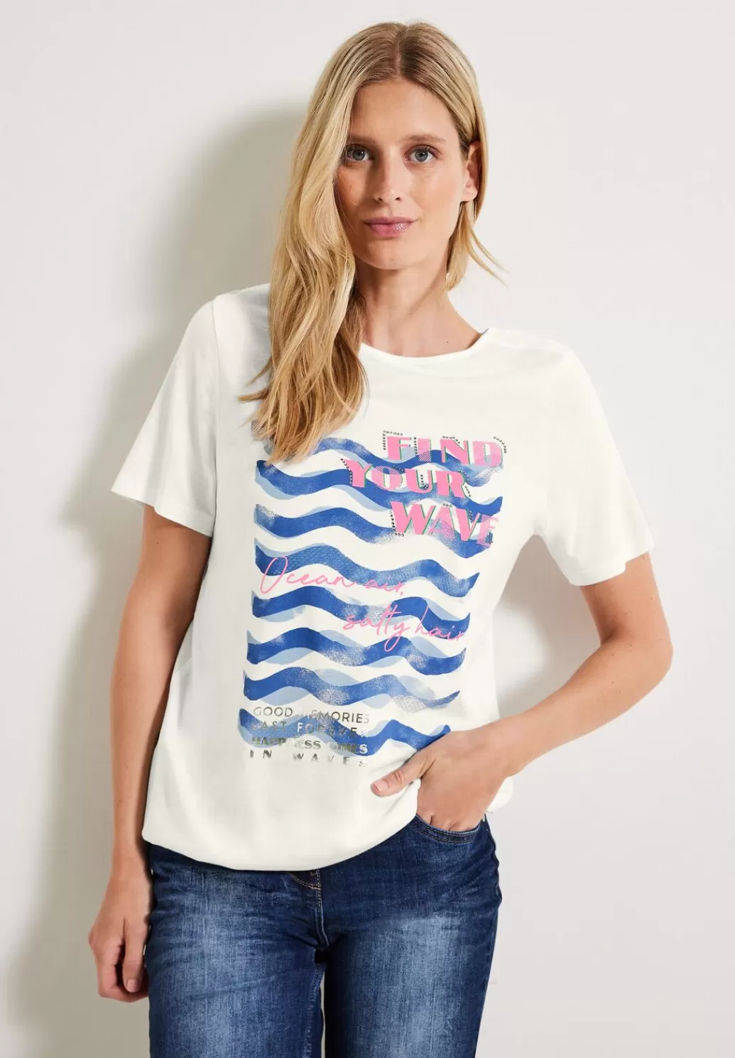 Street One Wave Fotoprint Shirt^Damen Shirts