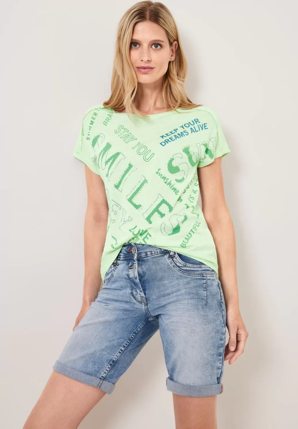 Street One Wording Print T-Shirt^Damen Shirts