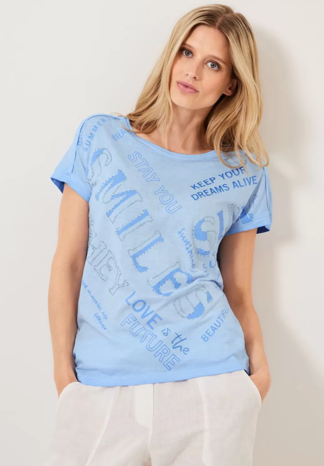 Street One Wording Print T-Shirt^Damen Shirts