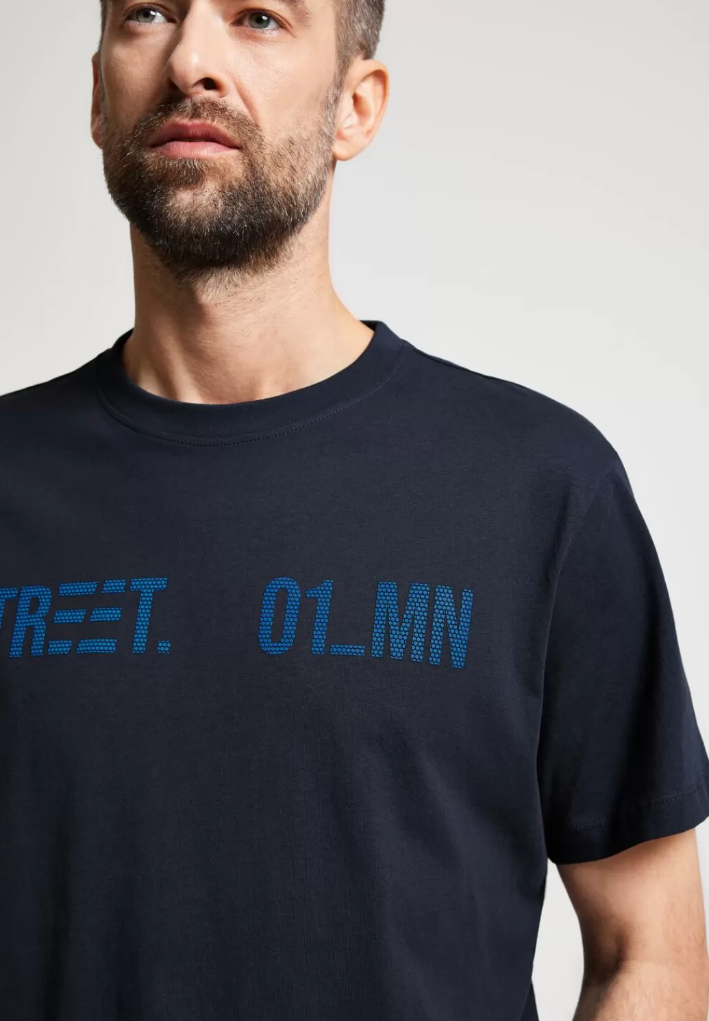 Street One Wordingprint T-Shirt^Herren T-Shirts & Polos