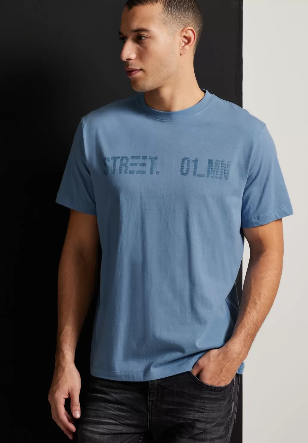 Street One Wordingprint T-Shirt^Herren T-Shirts & Polos