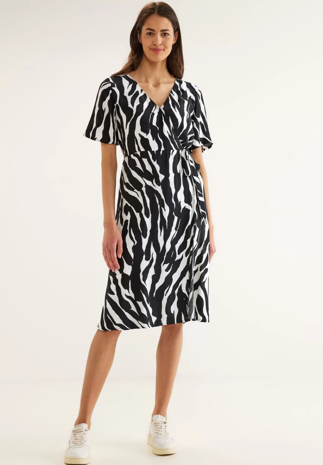 Street One Wrap Zebraprint Kleid^Damen Kleider