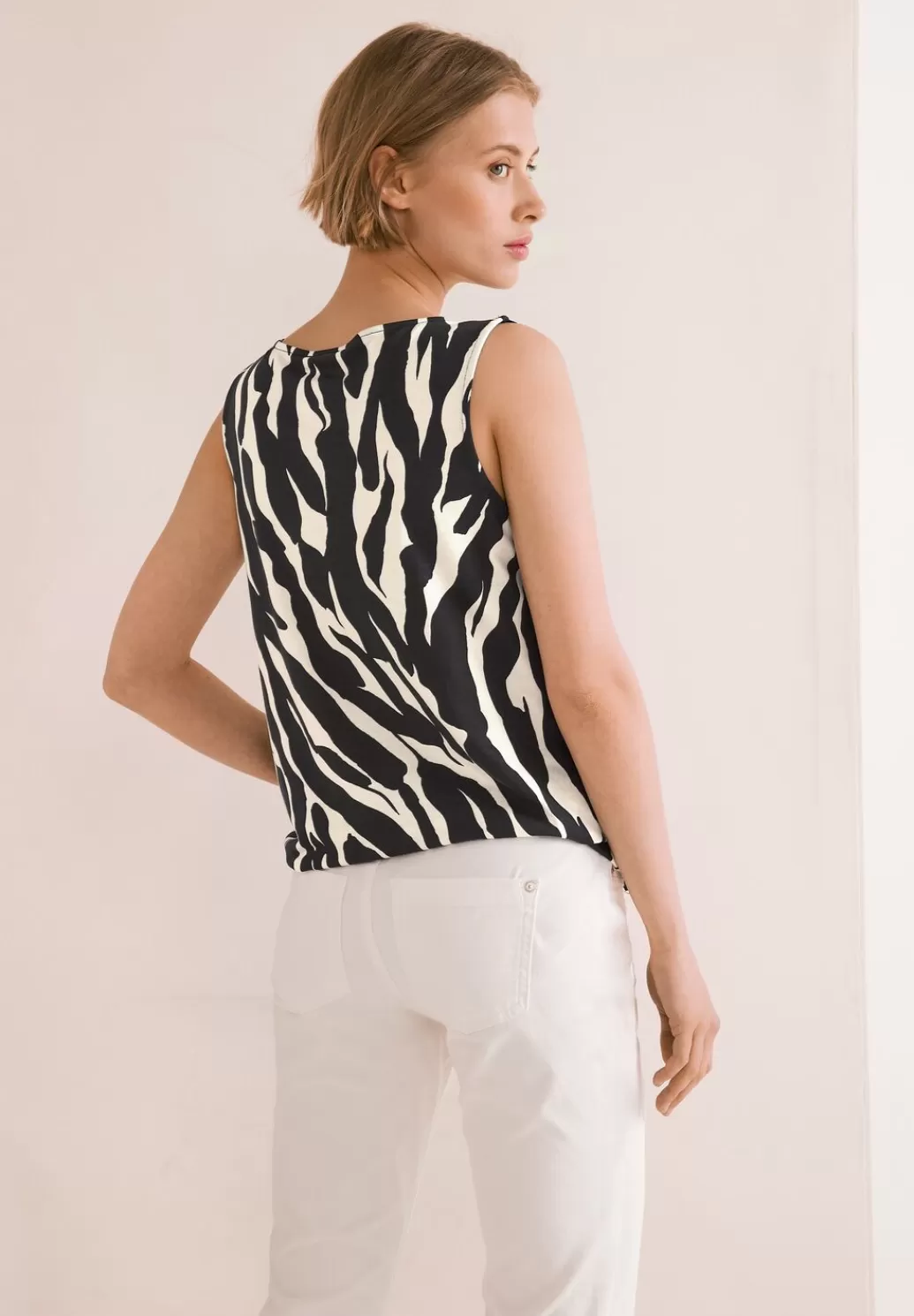 Street One Zebra Printtop Mit Hakeltape^Damen Tops