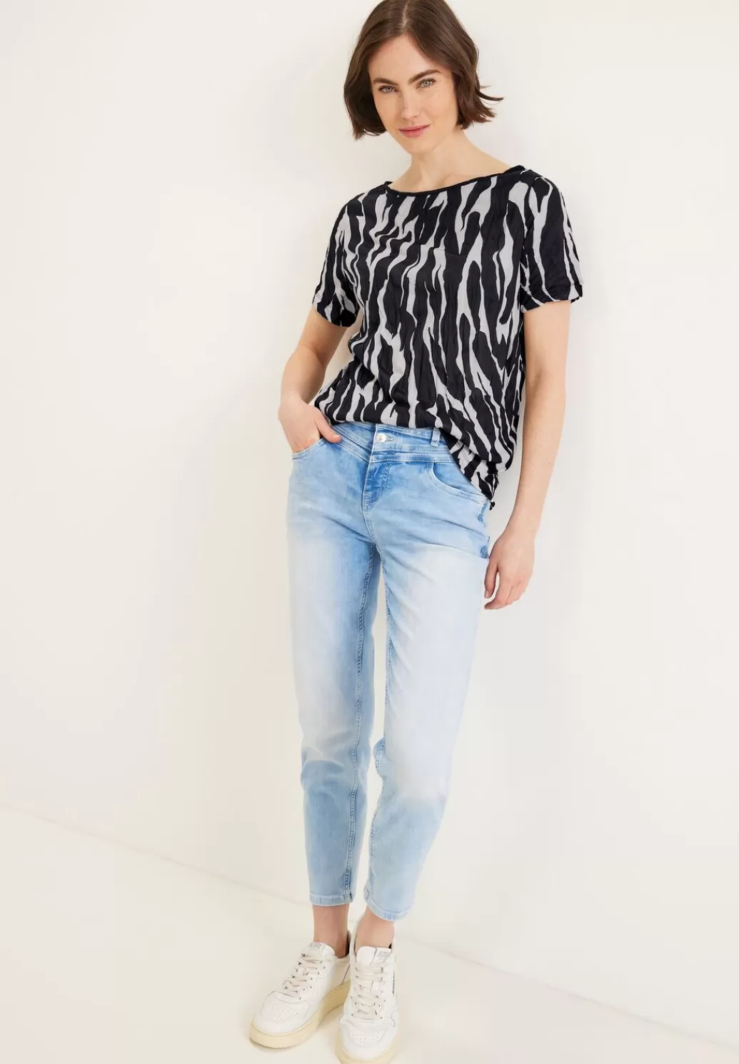 Street One Zebraprint Crash T-Shirt^Damen Shirts