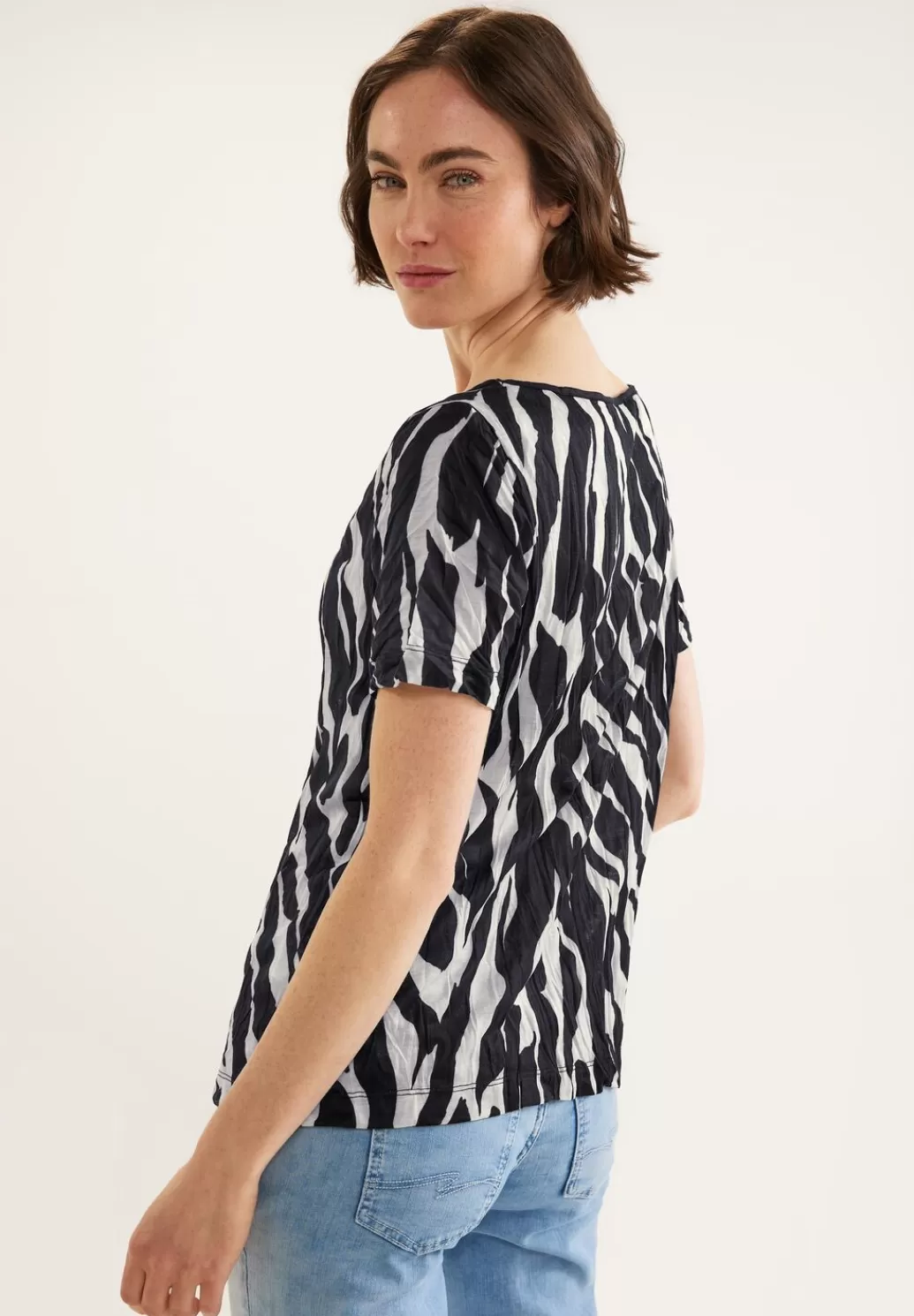 Street One Zebraprint Crash T-Shirt^Damen Shirts