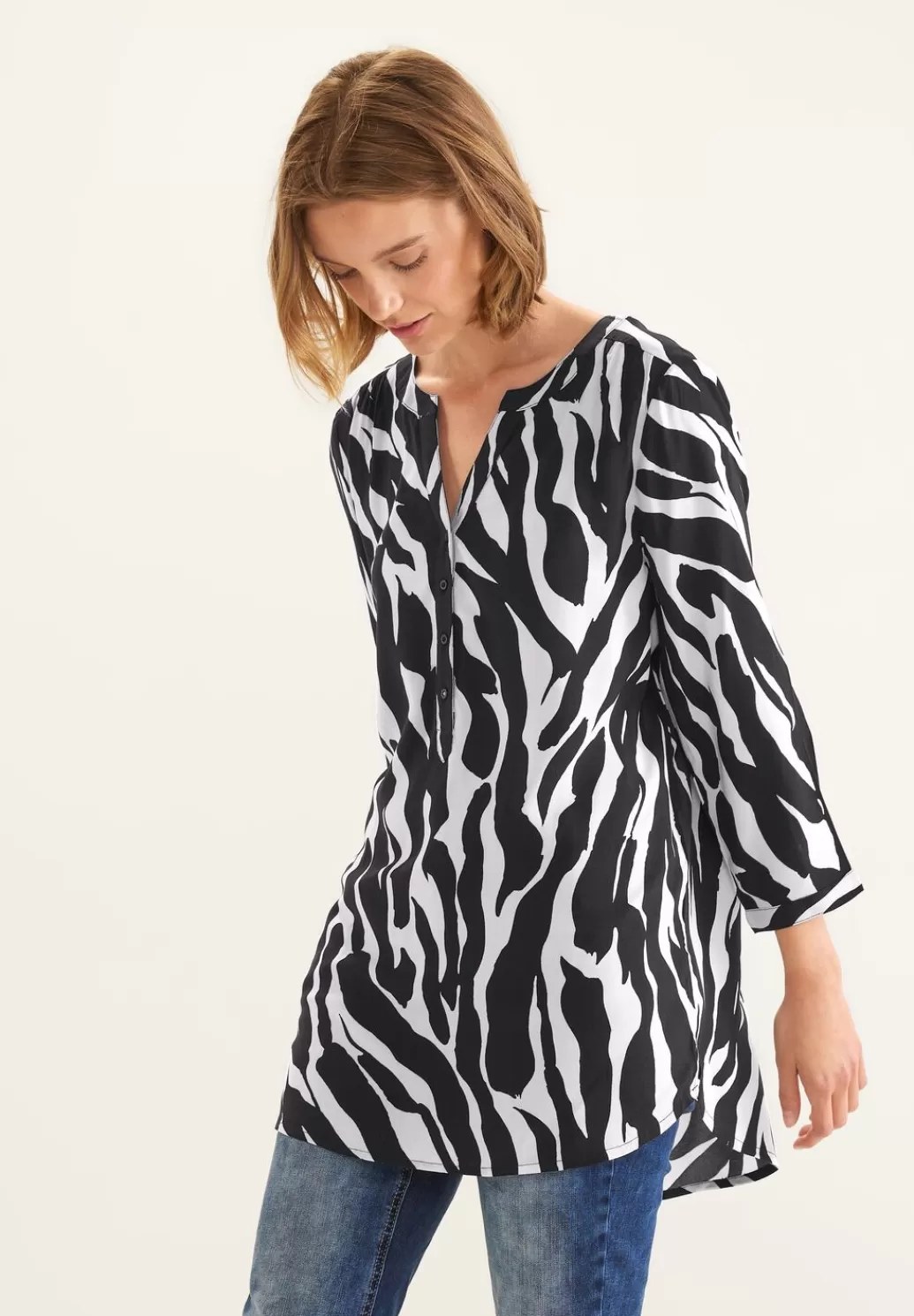 Street One Zebraprint Longbluse^Damen 3/4-Arm Blusen