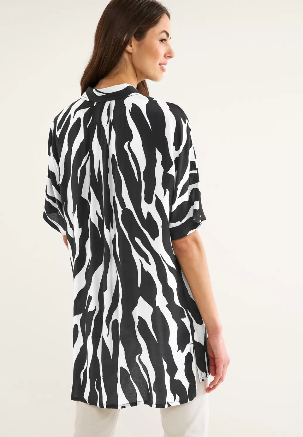 Street One Zebraprint Longbluse^Damen Kurzarm Blusen