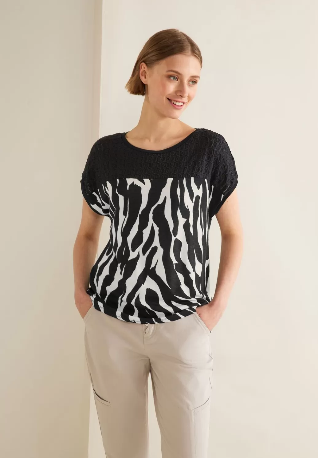 Street One Zebraprint T-Shirt^Damen Shirts